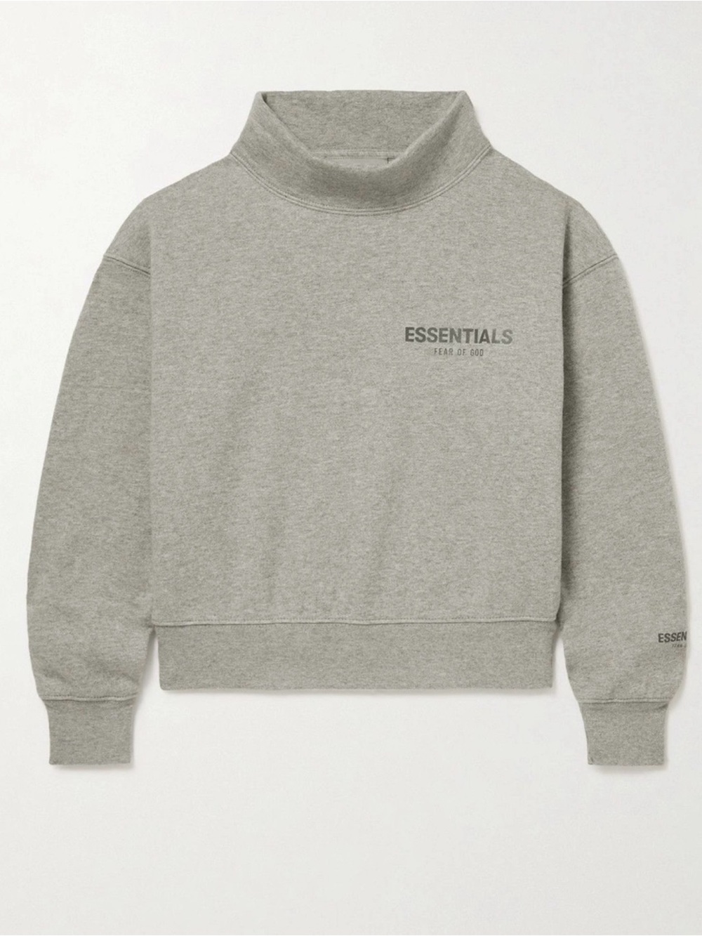 ESSENTIALS Fear of God Mock-Neck Cotton Blend Jersey Sweatshirt - XS (4-5)